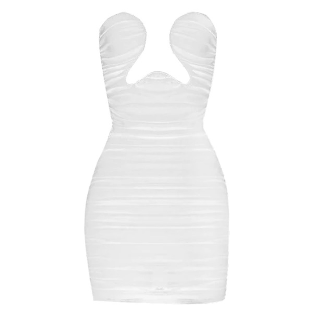 WHITE MINI DRESS